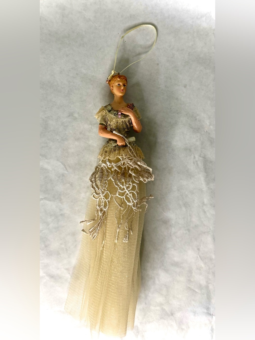 Porcelain Victorian Lady Christmas Ornaments ( Set Of 5) - Picture 14 of 16